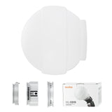 1 x RAW Customer Returns Godox ML-CD15 Foldable Dome Diffuser Kit with 3 Adapters for Godox ML30 ML30Bi ML60 ML60Bi AD100Pro AD200 AD200PRO V1 V860III V860II V850III TT685II TT685 Series Flash - RRP €30.0