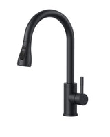 1 x RAW Customer Returns FORIOUS Kitchen Faucet Black, High Pressure Kitchen Faucet with Pull-Out Shower, Pull-Out Faucet, Mixer Tap Sink Faucet, 360 Swivel Two Spray Functions - RRP €59.99