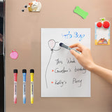 1 x RAW Customer Returns Whiteboard Magnetic A4 Pinboard Magnetic Board, Magnetic Foil Self-Adhesive 20 30cm White Wipeable Memo Board, Magnetic Board Refrigerator for Weekly Planner Kitchen Office - RRP €12.78