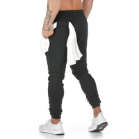 1 x RAW Customer Returns Tansozer jogging bottoms men s training trousers men s trousers slim fit sports trousers men s long cotton sweatpants men s trackpants men s with zip pockets black 2XL - RRP €18.42