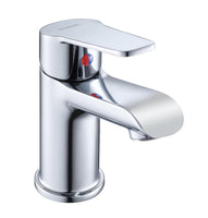 1 x RAW Customer Returns Krobec bathroom tap, new design, washbasin tap, single lever basin tap, mixer tap, single-lever sink tap - RRP €31.25