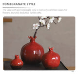 1 x Brand New Operitacx Mini Ceramic Flower Pot Pomegranate Vase Art Craft Ornament home Living Room TV Cabinet desk Creative Decoration Decoration - RRP €24.29