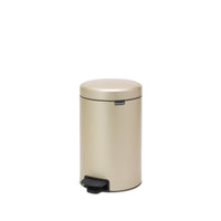 1 x RAW Customer Returns Brabantia trash can, steel, metallic gold, 12L - RRP €64.95