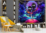 17 x Brand New Rick Morty Tapestry Wall Hanging Tapestry Vintage Bookshelf Wall Cloth Gobelin Tapestry Goa India Hippie Boho Style as Decorative Cloth Bedspread Indian Oriental Psychedelic 200 x 150 cm  - RRP €265.2