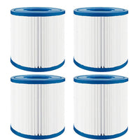 1 x RAW Customer Returns ZAYMDO Filter Cartridges Type D, 4Pcs Summer Pool Paper Filter Cartridge Replacement for Bestway VII Intex D, Pool Filter Cartridge Filter Accessories Replacement for Summer Waves - RRP €17.14