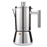 1 x RAW Customer Returns Easyworkz Diego espresso maker for stove, stainless steel, Italian coffee machine, mocha pot for 10-12 cups, 520 ml espresso pot for induction - RRP €64.99