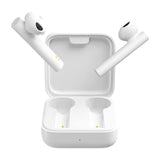 2 x RAW Customer Returns Xiaomi Mi True Wireless Earphones2Basic Wireless In-Ear Headphones In-Ear Detection, 5 hrs. Playback, Type-C Charging Station, Single-Ear Mode, Touch Control, Storage Box with Charging Function White - RRP €66.86