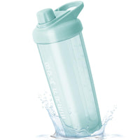 1 x Brand New OYEYE Nutrition Protein Shaker, 700ml, BPA Free, Water Bottle, Drink Bottle, Blender Ball, Protein Shaker, Lump Free, Protein Shake with Scale, Leak Proof Cup Green - RRP €22.8