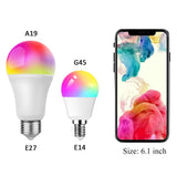 1 x RAW Customer Returns DOGAIN Alexa Smart E14 LED WiFi Lamp, RGB LED G45 Light Bulb Dimmable Bulb 6W 2700-6500K RGB 16 Million Colors No Hub Required Compatible with Alexa Echo, Google Home 2.4 GHz Pack of 2  - RRP €25.2