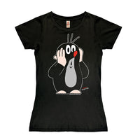 1 x RAW Customer Returns Logoshirt TV I The Little Mole I Oh oh I T-Shirt Print I Women s I Short Sleeve I Black I Licensed Original Design I Size M - RRP €30.2