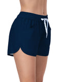 1 x RAW Customer Returns LYRIKER swim shorts women s short swimming shorts high waist swim shorts dark blue S - RRP €21.17