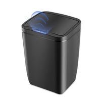 1 x RAW Customer Returns WMLBK Automatic Trash can 12 liters motion sensor trash can automatic trash can with lid contactless trash can for kitchen, bathroom, bathroom or office black  - RRP €40.33