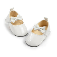 1 x RAW Customer Returns CENCIRILY Baby Girl Bowknot Princess Shoes Newborn Flowers Mary Jane Flats first steps, A08 white, 12-18 months - RRP €58.8