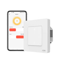 1 x RAW Customer Returns MOES Zigbee Smart Dimmer Light Switch, Requires Neutral Wire and MOES Zigbee Gateway, Toggle Switch Flush-Mounted APP Control, Compatible with Alexa and Google Home 1 Compartment  - RRP €33.25