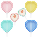 3 x Brand New WIDEBG Ice Cream Molds Silicone Ice Cream on a Stick Heart Shape Popsicle Molds Heart Silicone Mold Reusable Ice Cream Molds with Sticks Ice Cream Making Yourself Ice Cube Mold for Homemade Ice Lolly Chocolate Bars - RRP €61.2