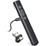 1 x RAW Customer Returns USB Type-C 2-in-1 Powerpoint Remote Control with Hyperlink Volume Control, 2.4Ghz Wireless Presenter Pointer for Presentations Clicker, Wireless Presenter for Mac, iPad, Computer, Laptop - RRP €16.66