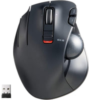 1 x RAW Customer Returns ELECOM EX-G Left-Handed Trackball Mouse, 2.4GHz USB Wireless, Ergonomic, Thumb Control, Tracking Roller Ball, 6 Programmable Buttons, Tilt Scroll - RRP €40.99