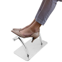 1 x RAW Customer Returns Footrest Hairdresser Salon, Stainless Steel Footrest Mobile Foot Pedal Footrest Hairdressers Barber Chair Salon Equipment Footrest, For Barbershop Salon Pedicure Chair Silver For Beauty Spa Nail Massage - RRP €41.69