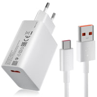 1 x RAW Customer Returns USB Charger 33W with Type C Charging Cable 1M for Xiaomi 11 Lite Pad 6 5 Mi 11i 11Lite,USB Power Supply USB Charging Plug Fast Charging Cable USB Power Adapter Charging Plug for Redmi Note 13 12 11 10S Poco M4 X3 Pro - RRP €25.99