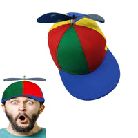 1 x Brand New MEZHEN Colorful Propeller Hat Helicopter Propeller Hat Helicopter Cap for Boys and Girls Helicopter Cap Baseball for Adults Children Adjustable Size - RRP €27.6