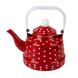 3 x Brand New jojofuny Porcelain Enameled Teapot with Ceramic Handle Enameled Teapot Kettle for Whistling Water 1. 1L - RRP €98.61