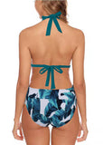 1 x RAW Customer Returns Aidotop Women s Bikini Set Triangle Swimsuit Beach Ties Two-Piece Swimwear Bikini Bottoms Dark Green,L - RRP €33.99