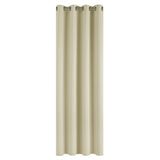 1 x RAW Customer Returns Deconovo Living Room Curtains, Modern Bedroom, Solid Color Thermal Insulating Blackout Curtains, with Eyelets, 140x280 cm W x H , Dark Beige, 1 Piece - RRP €29.32