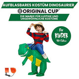 1 x RAW Customer Returns AirSuit Inflatable Dinosaur Costume for Children Size 90 to 120cm Raptor Costume Made of very durable polyester - Comfortable to wear Includes inflation system OriginalCup  - RRP €30.24