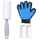 1 x Brand New Voarge Pet Hair Lint Removal Roller, Silicone Gloves Right Hand 1, Replacement Hair Roller Core 2 - RRP €20.4