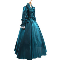 1 x RAW Customer Returns GRACEART Women s Victorian Crinoline Dress Vintage Medieval Masquerade Dresses L, Green  - RRP €68.84