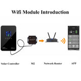 1 x RAW Customer Returns vFound Cloud-Box-M2 WiFi Communication Module Data Monitor for Esmart3 and NS Series MPPT Solar Charge Controller - RRP €32.18