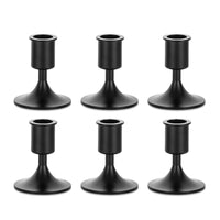 10 x Brand New Candlestick Taper Candles Black Halloween Decoration - Romadedi Candle Holder Metal Vintage Set of 6 for Taper Candles Wedding Thanksgiving Christmas Advent Table Decoration - RRP €272.2