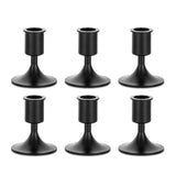 10 x Brand New Candlestick Taper Candles Black Halloween Decoration - Romadedi Candle Holder Metal Vintage Set of 6 for Taper Candles Wedding Thanksgiving Christmas Advent Table Decoration - RRP €272.2