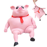 5 x Brand New LOMUG Stress Toy Pig, Anti Stress Pig, Piggy Squeeze Toy, Pig Squeeze Toy, Creative Decompression Pig, Antistress Toy Gifts for Kids Boys and Girls - RRP €65.5