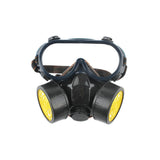 1 x RAW Customer Returns AIU respirator mask double tank gas mask anti-dust formaldehyde painting - RRP €17.45