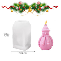 1 x RAW Customer Returns 3D Merry Christmas Silicone Mold - Silicone Mold - Epoxy Resin - Silicone Mold for Candles - DIY Resin Mold - Candle Mold - Silicone Mold Snowman  - RRP €16.8