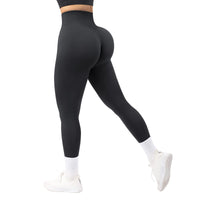 1 x RAW Customer Returns RXRXCOCO Women s Opaque Seamless Leggings Long Figure-hugging High Waisted Tummy Control Sports Running Pants Gym Leggings - RRP €24.99