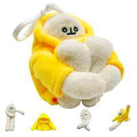 3 x Brand New Jevrpley Banana Man Plush, Banana Man Toy Plush, 18cm Funny Banana Man Cartoon Stuffed Animal Plush Toy Changeable Pillow Birthday Hugs Toy Gifts for Children - RRP €28.8