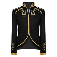 1 x RAW Customer Returns Men s Coat Long Sleeve Prince Tuxedo Steampunk Tailcoat Gothic Victorian Blazer Festive Dress Medieval Jacket Carnival Cosplay Costume Halloween Fashion Masquerade Outerwear - RRP €41.81