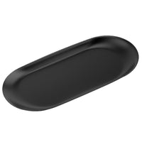 3 x Brand New Oval tray black, small oval tray durable, decorative tray oval, candle tray oval, stainless steel serving tray black, oval cosmetic serving tray, tray stainless steel oval, 18 x 8.5 cm - RRP €19.62