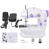 7 x RAW Customer Returns WENMILY Portable Sewing Machine Mini Sewing Machine Two Wire Two Speed Pedals Mini Size - RRP €167.93