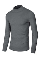 1 x Brand New Elegancity Men s Wool Pullover Casual Turtleneck Pullover Stretch Knitted Pullover Slim Fit Long Sleeve Classic Fine Knit Basics Sweater Light Grey, XXL - RRP €29.99