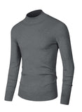 1 x Brand New Elegancity Men s Wool Pullover Casual Turtleneck Pullover Stretch Knitted Pullover Slim Fit Long Sleeve Classic Fine Knit Basics Sweater Light Grey, XXL - RRP €29.99