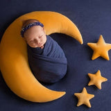 1 x RAW Customer Returns Surakey Newborn Baby Photography Props Moon Pillow Posing Pillow Newborn Posing Pillow Baby Photography Prop Crescent Moon Posing Pillow And Stars Photo Shooting Props for 0-3 Months - RRP €28.72