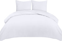 1 x RAW Customer Returns Utopia Bedding bed linen set - microfiber duvet cover 260x240 cm 2 pillowcases 65x65 cm - white - RRP €21.01