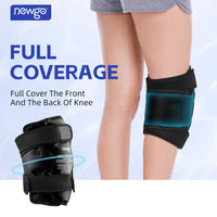 1 x RAW Customer Returns NEWGO XXL Large Ice Pack for Knee Replacement Surgery, Reusable Gel Cold Pack to Wrap the Entire Knee for Knee Injuries, Pain Relief, Swelling, Bruises Black  - RRP €25.99