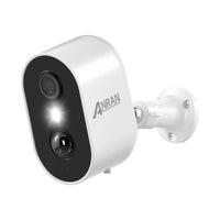 1 x RAW Customer Returns ANRAN 2K HD Surveillance Camera Outdoor Battery, 3MP Battery-Operated Camera Outdoor with PIR Motion Detection, Spotlight, Color Night Vision, 2-Way Audio, C2 White - RRP €39.99