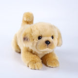 1 x RAW Customer Returns CU-MATE Golden Retriever Stuffed Animal Simulation Dog - Realistic and Lifelike Soft Handmade Lying Dog Plush Toy Gift for Boys Girls - RRP €30.84