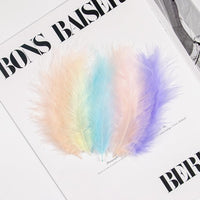 1 x RAW Customer Returns Raibertin Soft Turkey Marabou Feathers for DIY Crafts Earrings DIY Dream Catcher White  - RRP €36.0