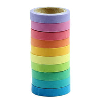 6 x RAW Customer Returns ROSENICE Washi Tape Colorful Decorative Adhesive Tape 10pcs  - RRP €68.1